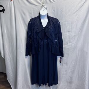 NWT R&M Richards Jacket Dress Navy Size 22W